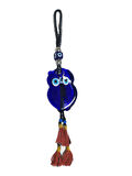 Baykuş Şekilli Nazarlık 50 cm Duvar Süsü