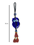 Baykuş Şekilli Nazarlık 50 cm Duvar Süsü