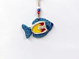 Seramik Mini Balık Dekoratif Duvar Süsü 12x8 cm