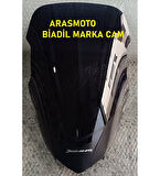 Bajaj Dominar 250 -400 Füme Ön Cam Siperlik ,Biadil Marka Tur Camı 42 Cm (2017-2024) _Supermoto