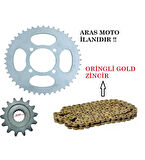 Rks 150 Oringli Zincir Dişli Seti Zincir Oringli Gold Sarı _Supermoto