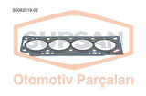 Supsan S0082019-02 Silindir Kapak Contası 2 Çentik Saclı Özel KlınGrit Kangoo Megane Laguna 1.9D F8Q Yeni Motor 7700108167
