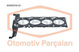 Supsan S0082039-03 Silindir Kapak Contası 1.20mm 3 Çentik Transit V184 2.4TDCI 00-06 V347 2.4TDCI 07-11 Land Rover Defender 2.4TD 4x4 07- 1256149