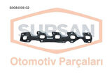Supsan S0084006-02 Egsoz Manifold Contası Çelik Doblo Palio Albea Punto Astra Corsa 1.3 Multijet 16V 1.3JTD 16V 73500058
