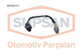 Supsan SX0020-01 Oksijen Sensörü Volkswagen Beetle 1.4TSI 11 Golf IV 1.6FSI 03-04 Golf V 1.4FSI 03-06 750mm 46307716
