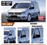 Vw Caddy Mk3 2015-2020 Batman Yarasa Ayna Kapağı Piano Black ABS Plastik