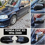Honda Civic İES EK 1996-2000 Batman Yarasa Ayna Kapağı Piano Black ABS Plastik