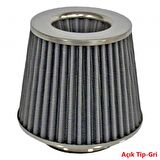 Carub Performans ve Ses Arttırıcı Açık Hava Filtresi +6 Hp Açık Tip Gri Aparatlı Üniversal
