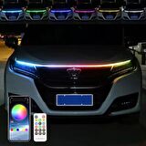 DRL Ön Kaput Gündüz Ledi App ve Kumanda Kontrol 1.5 Metre RGB Led Şerit Golf 8 Dizayn