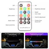 DRL Ön Kaput Gündüz Ledi App ve Kumanda Kontrol 1.5 Metre RGB Led Şerit Golf 8 Dizayn