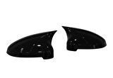 Audi A4 B9 Sinyalli 2016-2021 Batman Yarasa Ayna Kapağı Piano Black ABS Plastik