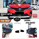 Renault Captur 2020 Sonrası Batman Yarasa Ayna Kapağı Piano Black ABS Plastik