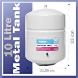 Tüm Su Arıtma Cihazlarına Uyumlu 2,8 Galon (10 Lt) Metal Tank