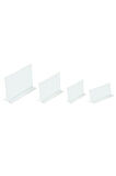 10,5x21 Cm T Tipi Yatay Föylük Broşürlük Şeffaf Pleksi - 5'li Paket