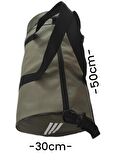 SEVBAGS 600 DENYE ASKERİ HAKİ SİLİNDİR SPOR ÇANTASI