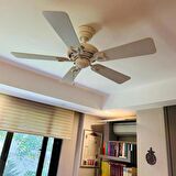 Ömür boyu motor ve sessizlik garantili Hunter - Seville Beyaz - 112 Cm. Tavan Vantilatörü