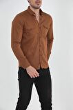 Erkek Slim Fit Kot Gömlek