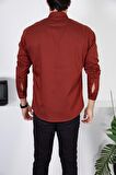Erkek Slim Fit Kot Gömlek