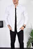 Erkek Slim Fit Kot Gömlek