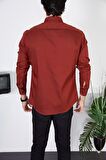 Erkek Slim Fit Kot Gömlek