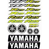  YAMAHA R 25 STİCKER ETİKET A4 BOY SARI