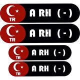 KAN GRUBU  ETİKETİ 4 PARÇA A RH(-)