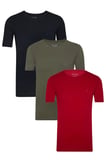 Erkek Classics Basic Fit Pamuk Yuvarlak Yaka Tshirt   3 lü