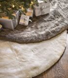 Peluş Yılbaşı Ağacı Örtüsü Yılbaşı Çam Ağacı Örtüsü Açık Kahve 150 cm Çaplı