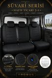 Dacia Logan 2007-2012 Uyumlu Süvari Serisi 2+1 Ticari Tay Tüyü Siyah Beyaz Koltuk Kılıfı