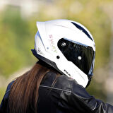 SWAY 850-1 BEYAZ GRİ KASK 