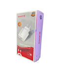 SWORD 3.0 TYPE-C ŞARJ SETİ QUALCOMM SW-CA46C BEYAZ QC18W