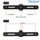 Microcase 2in1 Çift Başlıklı Ayarlanabilir 2 Telefon Tutucu Başlık - SİYAH AL5060