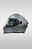Sway 865 Solid Matt Black Double Visor Kapalı Kask