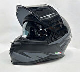 Sway SW 867 ASPHALT Black Grey Siyah Vizörlü İç Vizörlü Kapalı Kask XL