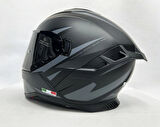 Sway SW 867 ASPHALT Black Grey Siyah Vizörlü İç Vizörlü Kapalı Kask XL