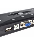 Luve Store 4 Port USB KVM Switch 4 Bilgisayar Tek Monitör Klavye Mouse Paylaşım Anahtarı USB 2.0 Hub