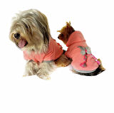 Pink Bunny Braid Kapşonlu Sweat by Kemique Köpek Kazağı 