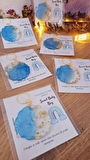 SWEET BABY GÖKKUŞAĞI KARTLI MAVİ ANAHTARLIK   BABYSHOWER DOĞUM GÜNÜ HEDİYELİKLERİ  10 ADET 