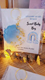 SWEET BABY GÖKKUŞAĞI KARTLI MAVİ ANAHTARLIK   BABYSHOWER DOĞUM GÜNÜ HEDİYELİKLERİ  10 ADET 
