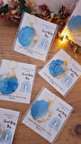 SWEET BABY GÖKKUŞAĞI KARTLI MAVİ ANAHTARLIK   BABYSHOWER DOĞUM GÜNÜ HEDİYELİKLERİ  10 ADET 