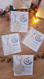 SWEET BABY UYUYAN BEBEK  KARTLI MAVİ ANAHTARLIK   BABYSHOWER DOĞUM GÜNÜ HEDİYELİKLERİ  10 ADE