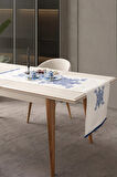 Swita Home Royal Elegance Premium Serisi Duck Keten Runner Leke Tutmaz 45x140