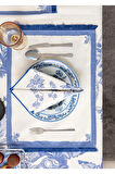 Swita Home Blue Dreams Premium Serisi Duck Keten Amerikan Servisi 40x50