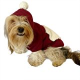 Cream Bordo Kapşonlu Sweat by Kemique Köpek Kazağı 