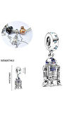 Star Wars R2 - D2 Droid Charm 925 Ayar Gümüş