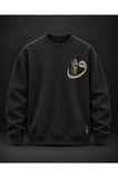 Heritage Carpet Siyah Baskılı Sweatshirt