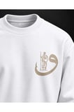 Heritage Carpet Beyaz Baskılı Sweatshirt
