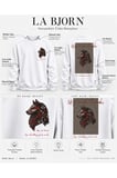 Kurt Baskılı Beyaz Sweatshirt