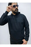  Kapşonlu Erkek Sweatshirt Oversize