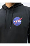 Kapşonlu Ön Baskılı Oversize Erkek Sweatshirt